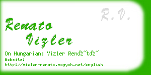 renato vizler business card